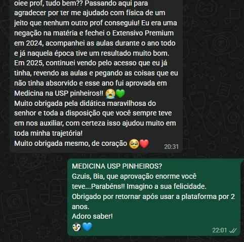 Print — Bia aprovada em Medicina USP Pinheiros
